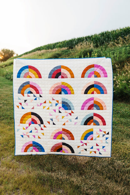 Rainbow Falls Quilt outdoors