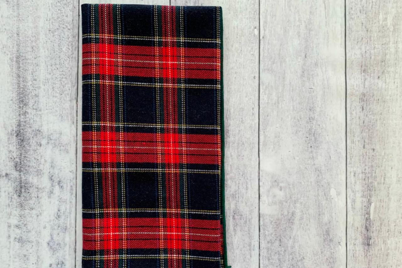 Red Tartan Cloth Napkin by Dot & Army