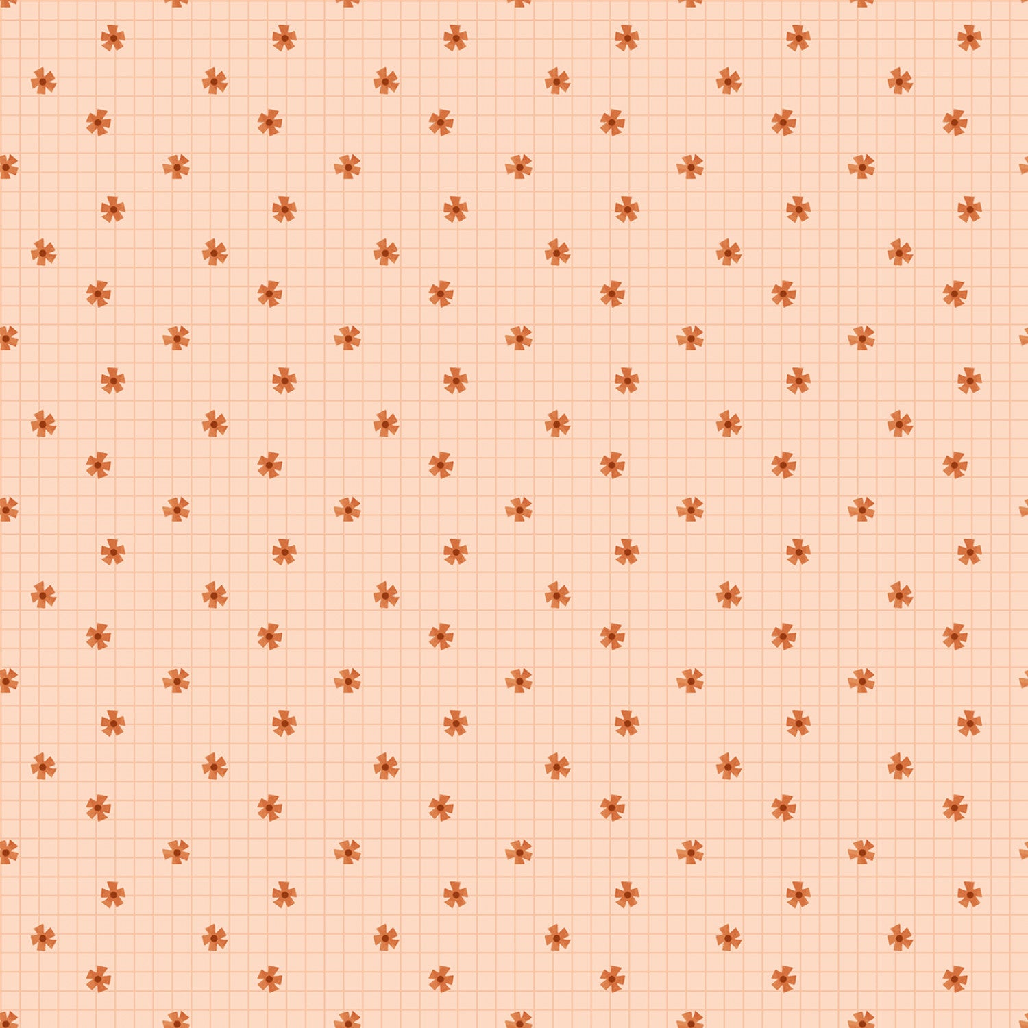 Apricot Flower Grid from Dear Stella