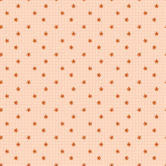 Apricot Flower Grid from Dear Stella