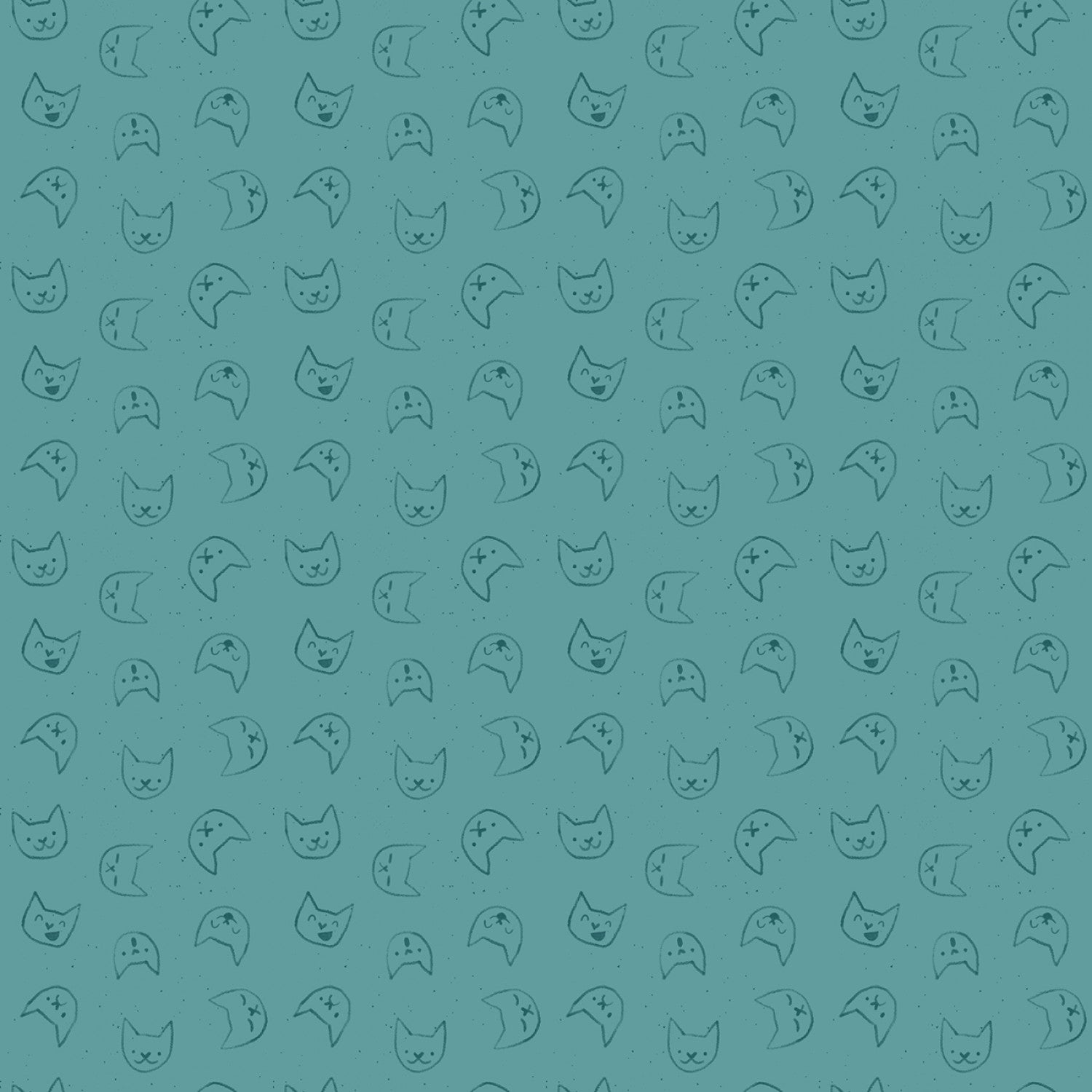 Teal Emoti Cats from Dear Stella