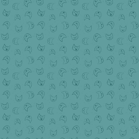 Teal Emoti Cats from Dear Stella