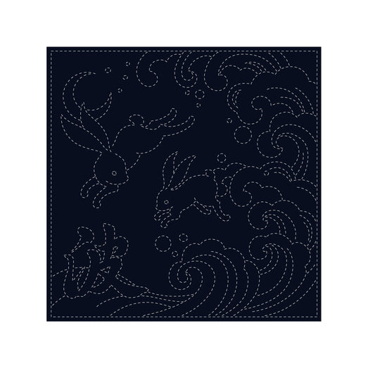 Sashiko Cloth Ara-Nami