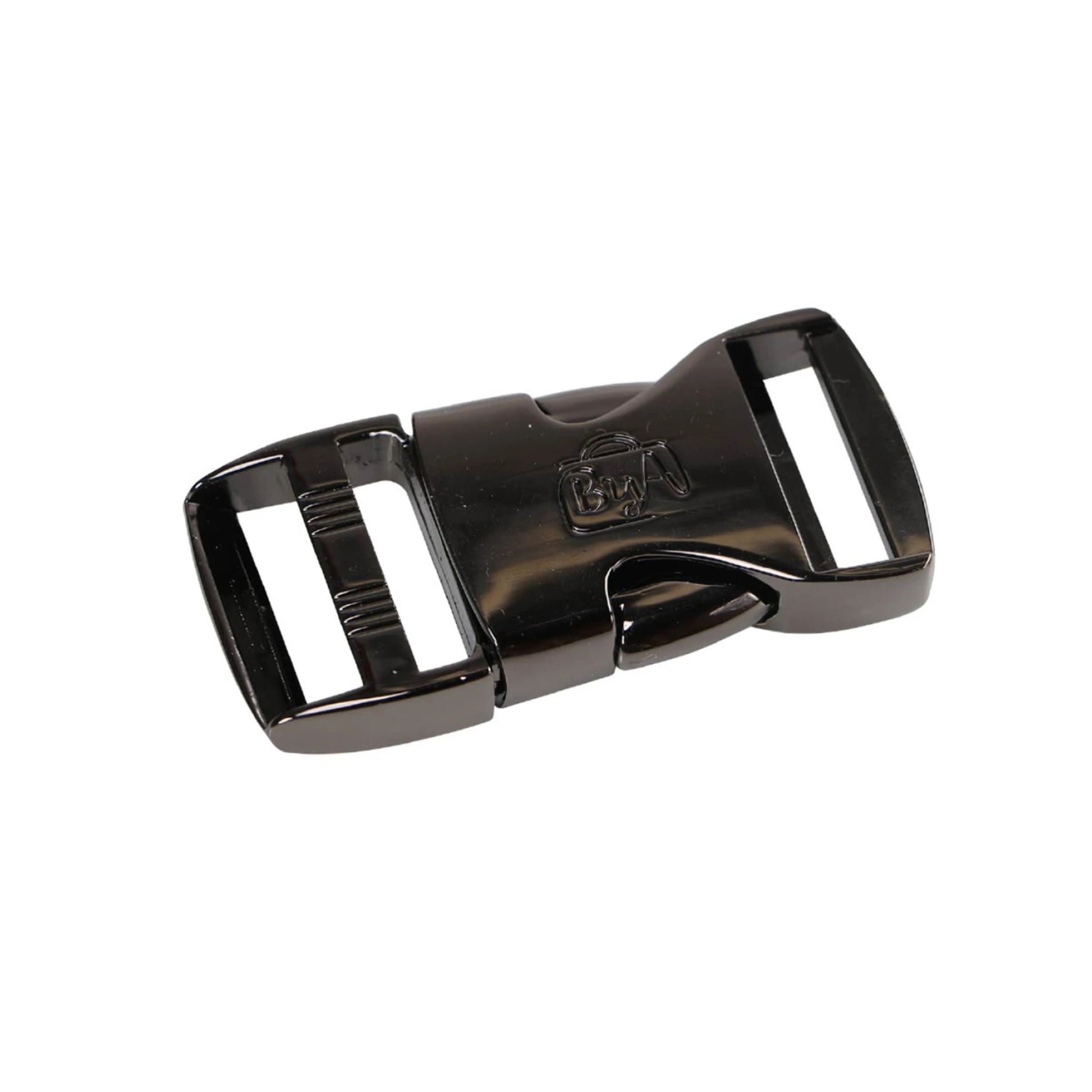 Black Metal Buckle on white background