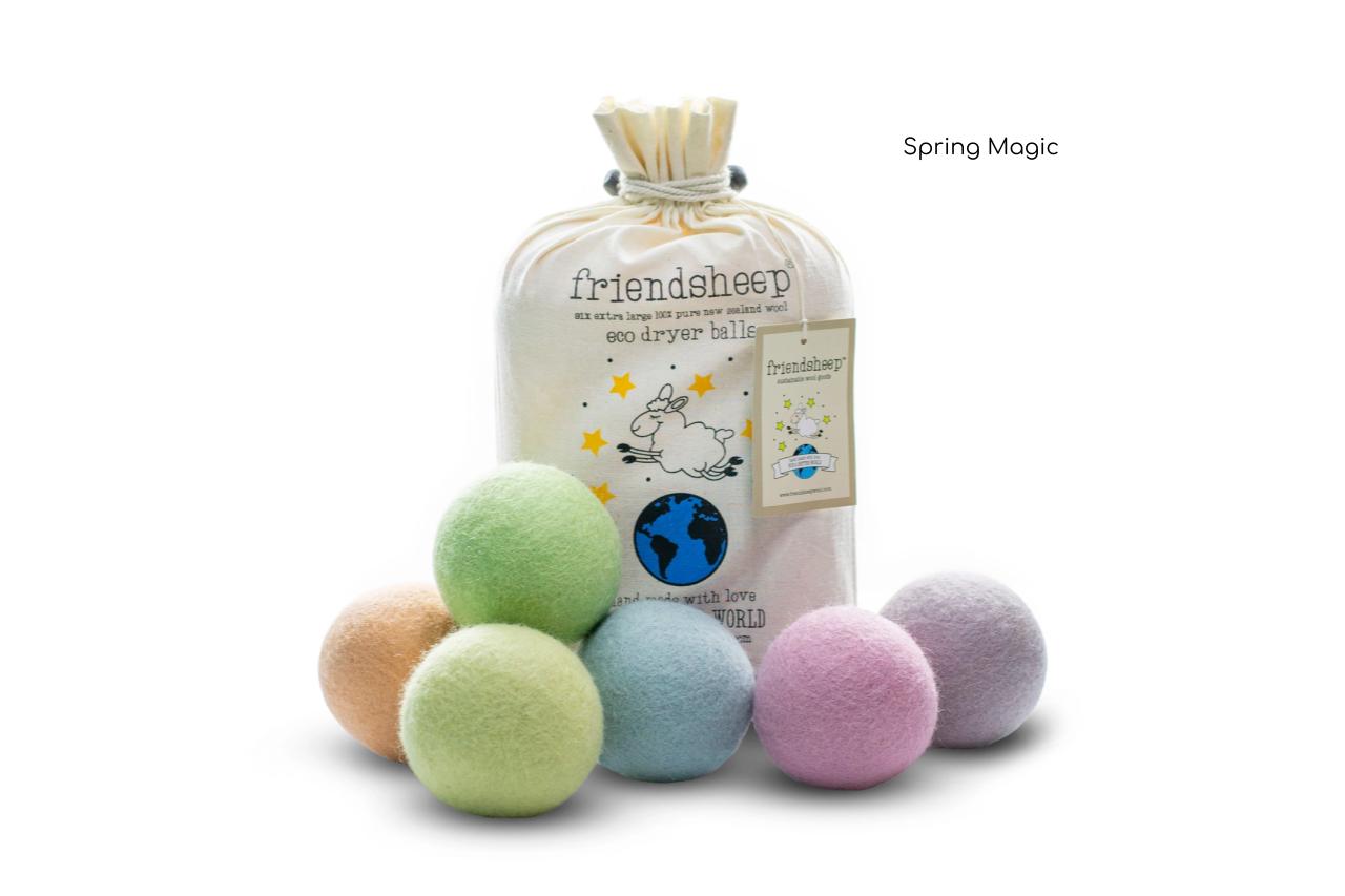 Friendsheep Eco Dryer Balls, Spring Magic, set of 6