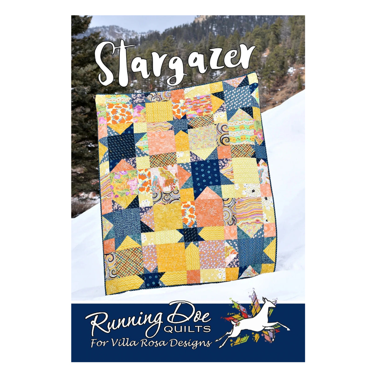 Cover of the Stargazer Villa Rosa Quilt Pattern