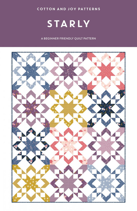 Starly Quilt Pattern by Cotton and Joy, front cover