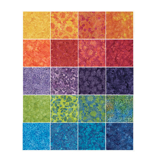 Sunflower Spice 5 inch Stacker from Island Batik