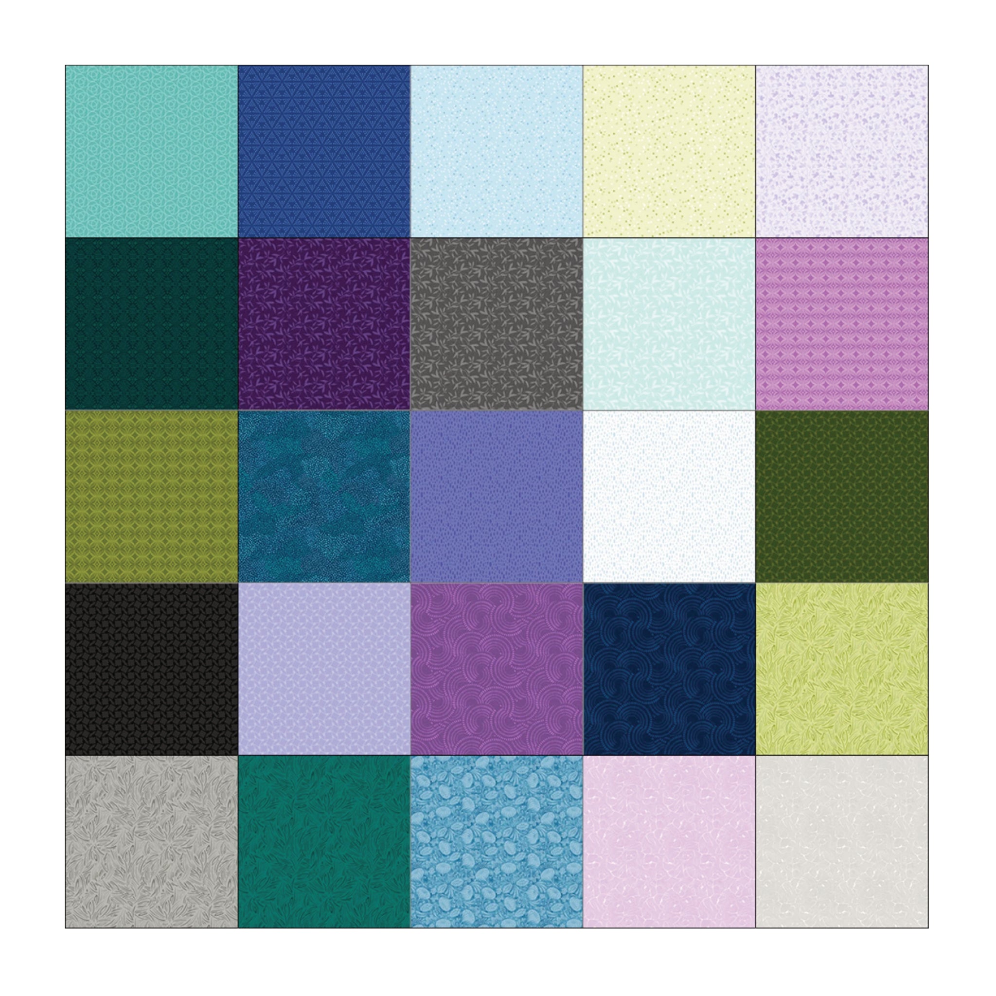 Whimsy 25 Whimsy 2 Cool Fat Quarter Bundle, 25 pieces – Alyssum Patch