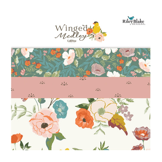 Winged Medley fat quarter bundle from Riley Blake