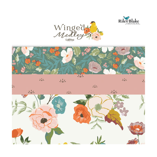 Winged Medley 5 in stacker from Riley Blake Designs, 42 pieces