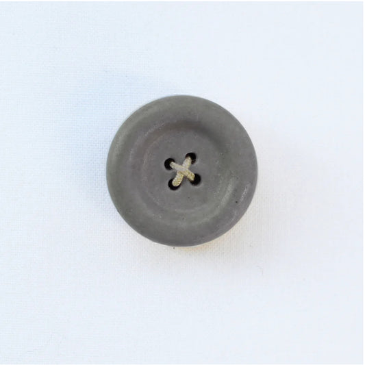 Gray button on a white background