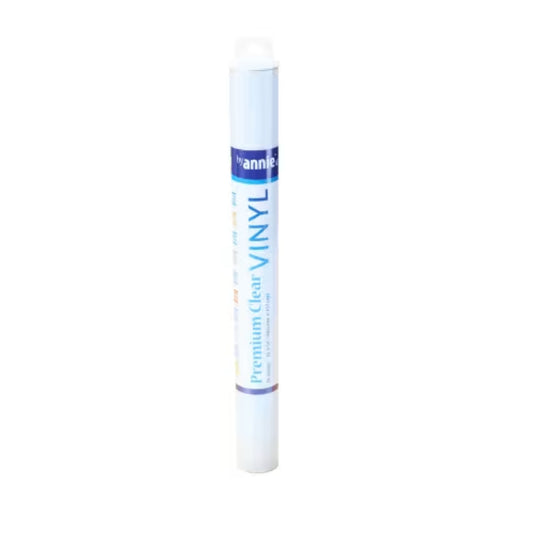 Roll of Annie Premium Clear Vinyl on a white background