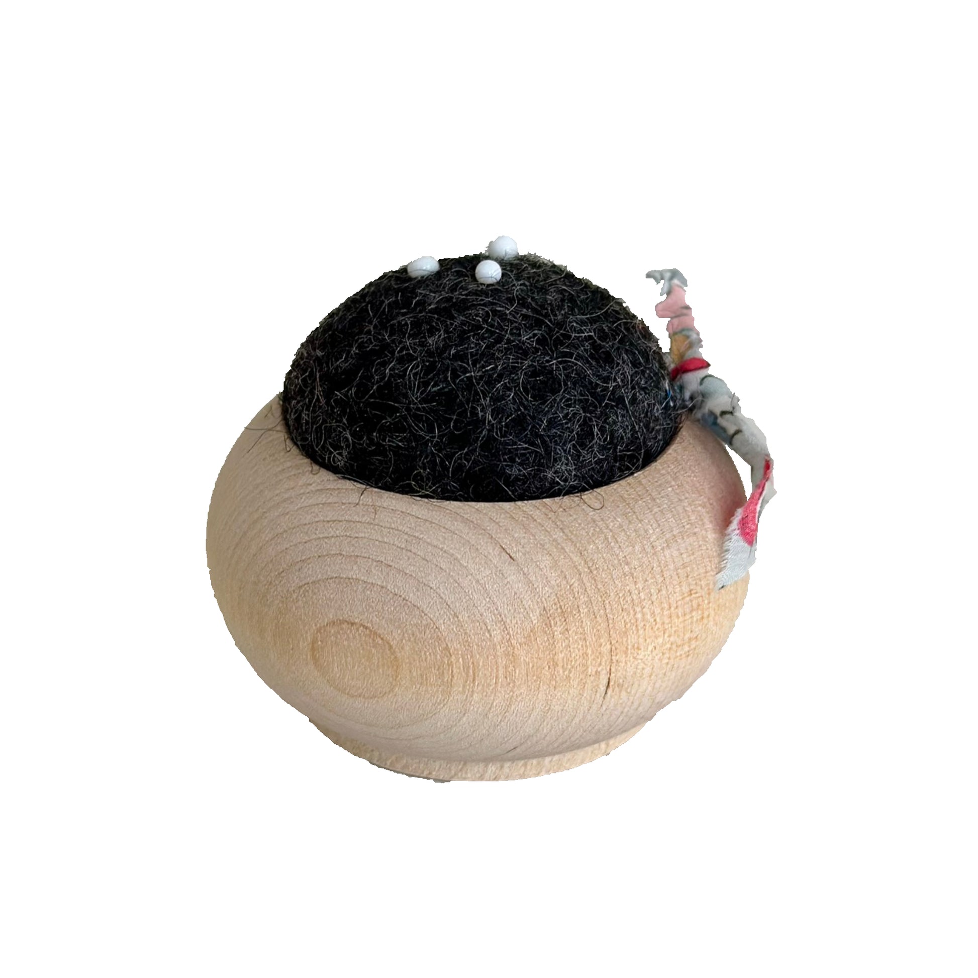 Wool Pin Cushion in Charcoal from Brooklyn Haberdashery