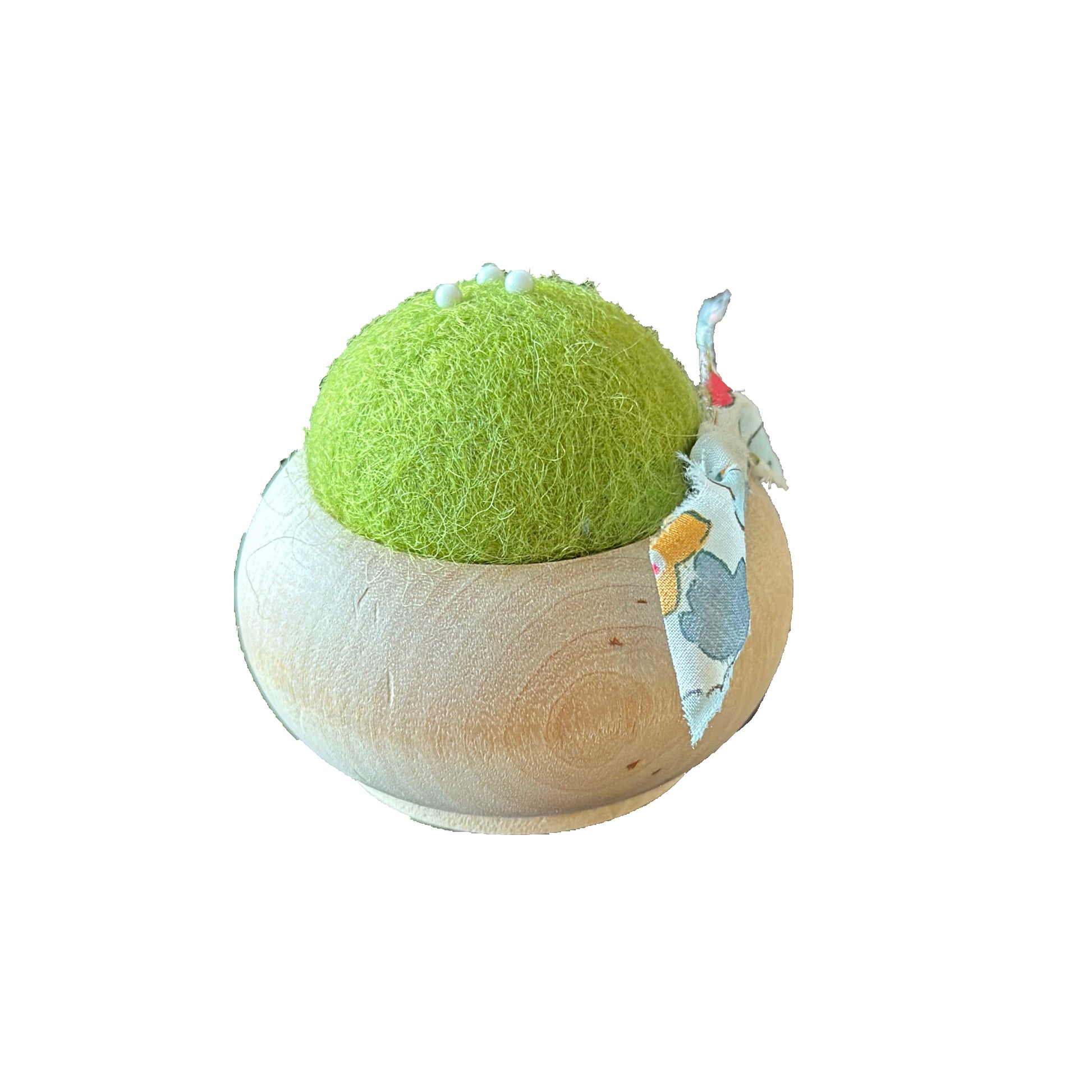 Wool Felt Pin Cushion in Chartreuse by Brooklyn Haberdashery