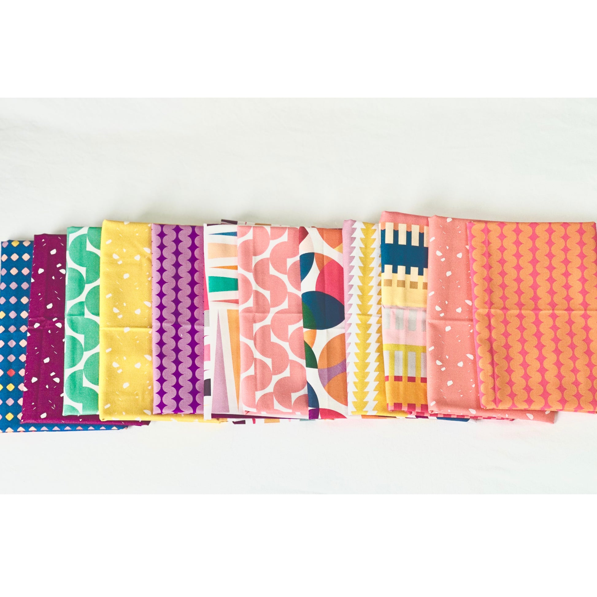 Color Notes Fat Quarter Fabric Bundle by RB Studios displayed