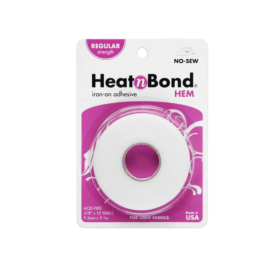 Heat 'n Bond iron-on adhesive hem packaging on a white background