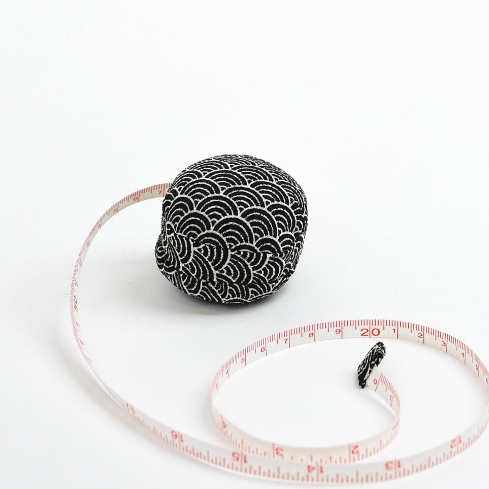 Fabric Wrapped Tape Measurer in Black from Hiro