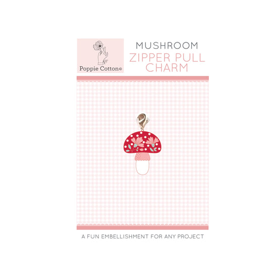 Mushroom Zipper Pull Charm