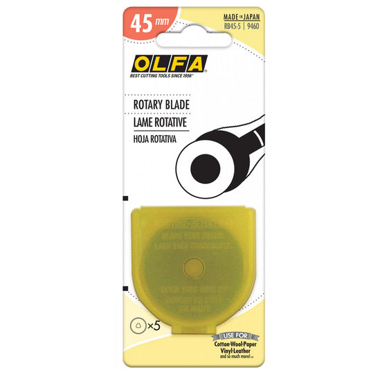 olfa 45mm rotary blade 5 ct