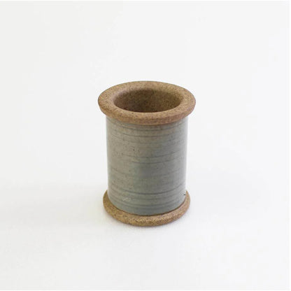 Ceramic Spool Magnetic Pin Holder, Grey