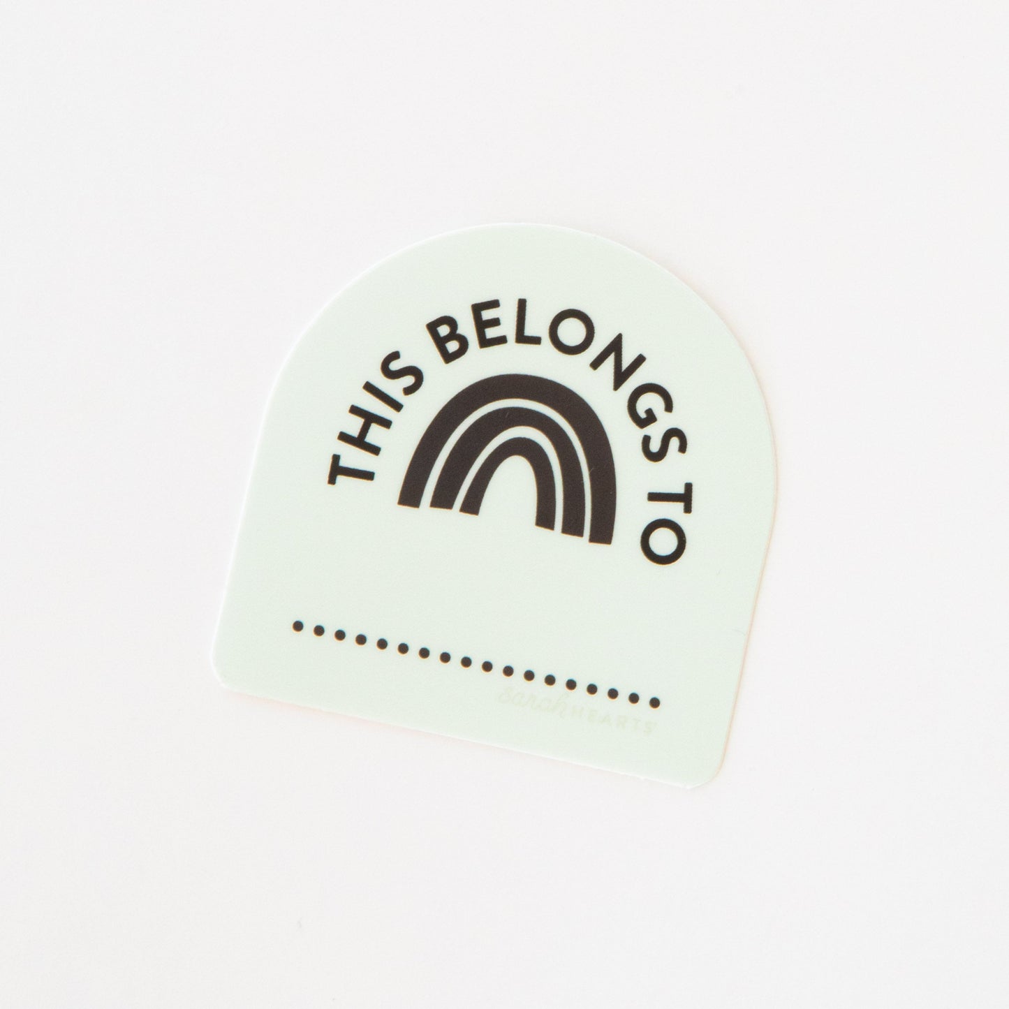 This Belongs To Sticker from Sarah Hearts