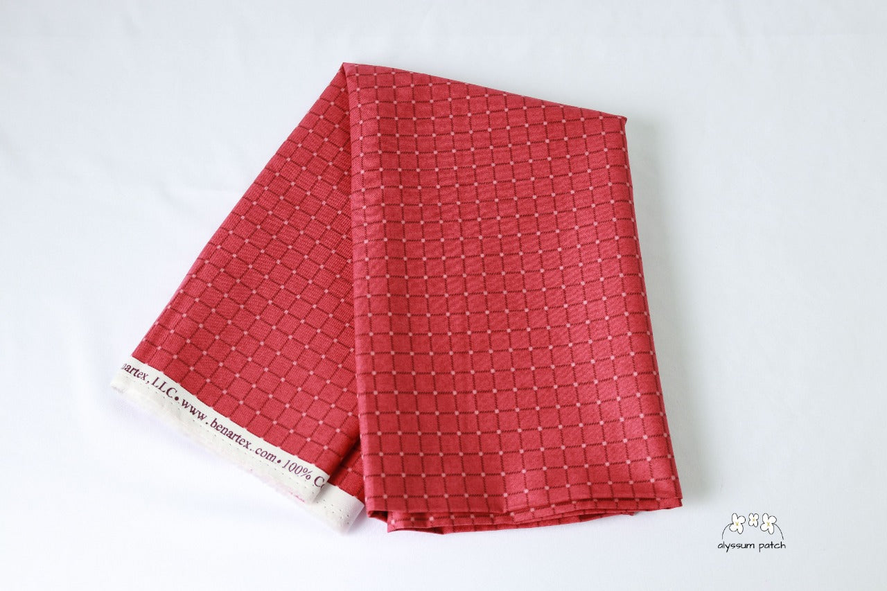 Brick Criss Cross fabric folded