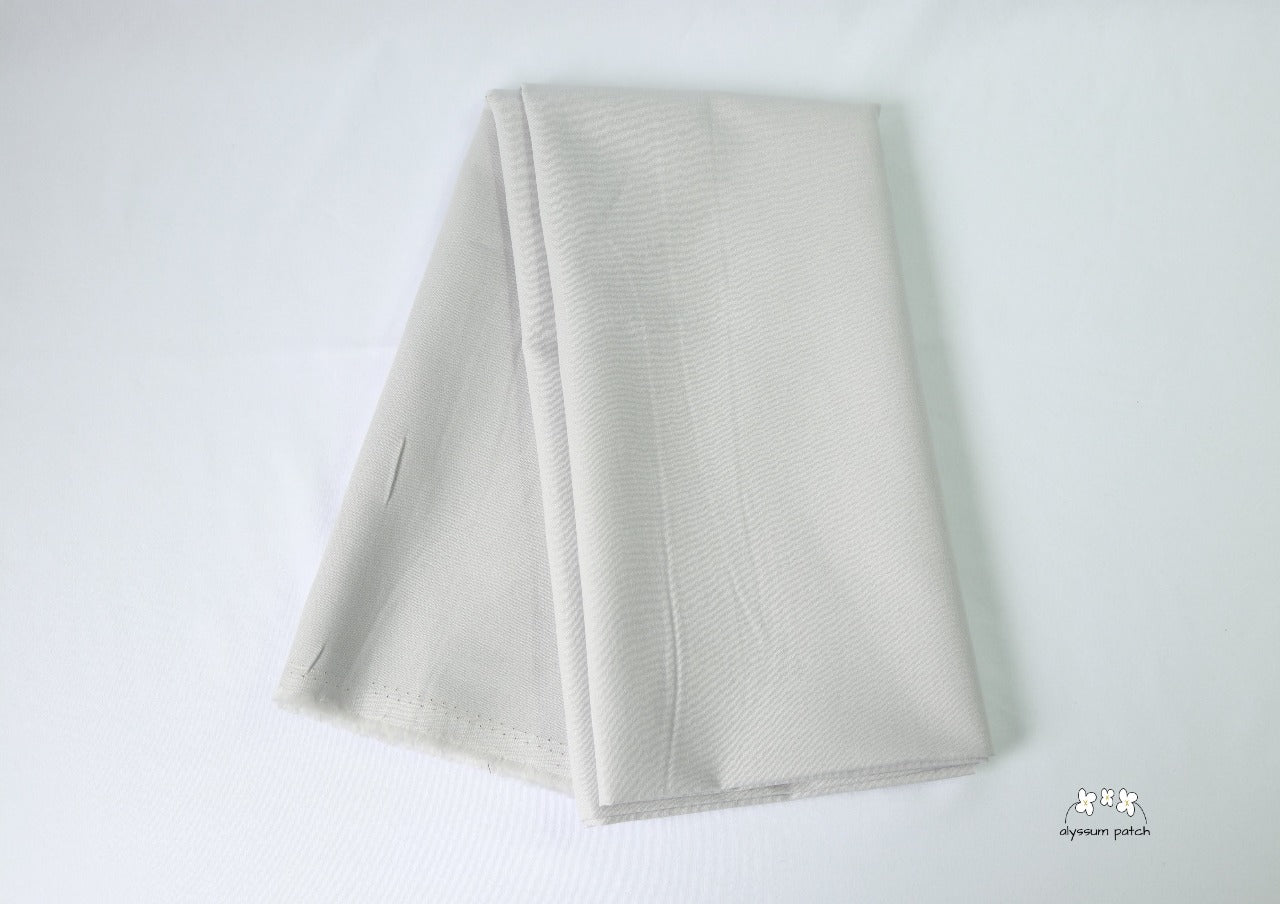 Kona Cotton Solids Silver fabric folded